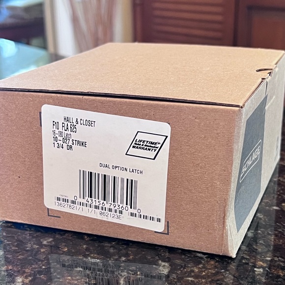 NEW Schlage Flair Passage Door Lever Set Polished Chrome F10FLA625 - Picture 5 of 5